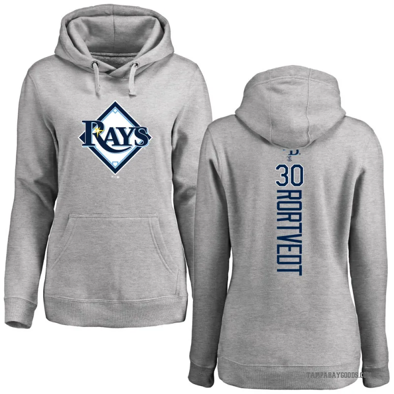 Ben Rortvedt Women's Tampa Bay Rays Ash Backer Pullover Hoodie