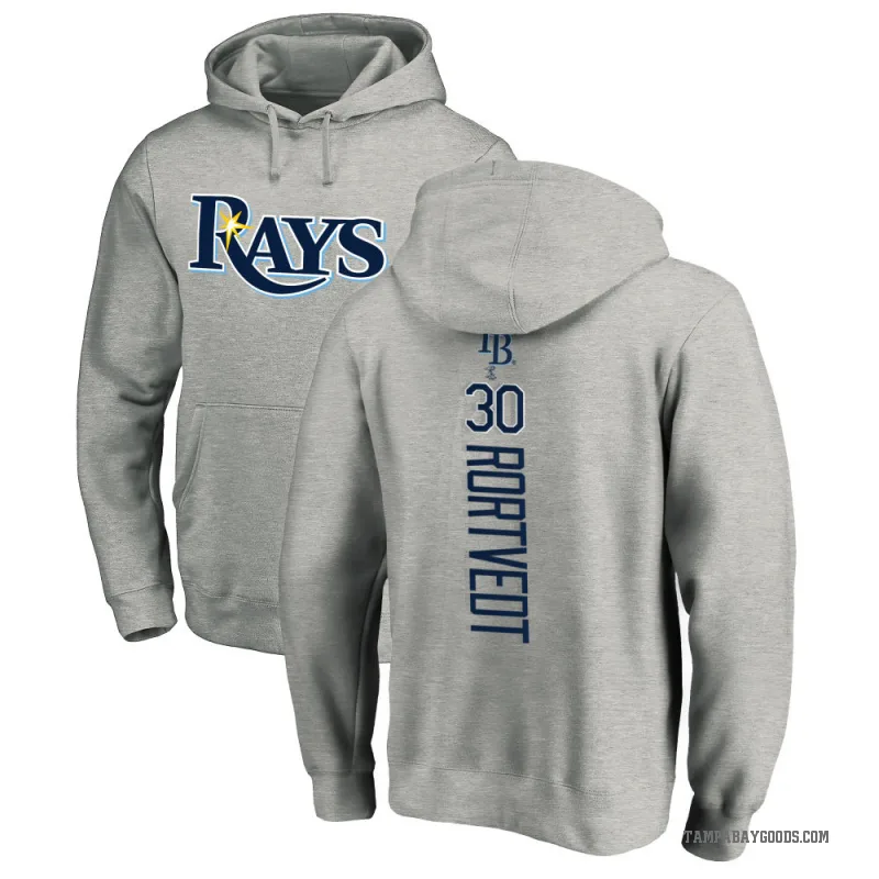 Ben Rortvedt Youth Tampa Bay Rays Ash Backer Pullover Hoodie