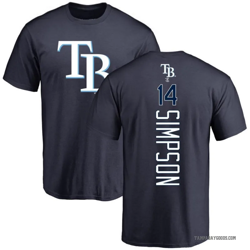 Chandler Simpson Men's Navy Tampa Bay Rays Backer T-Shirt -