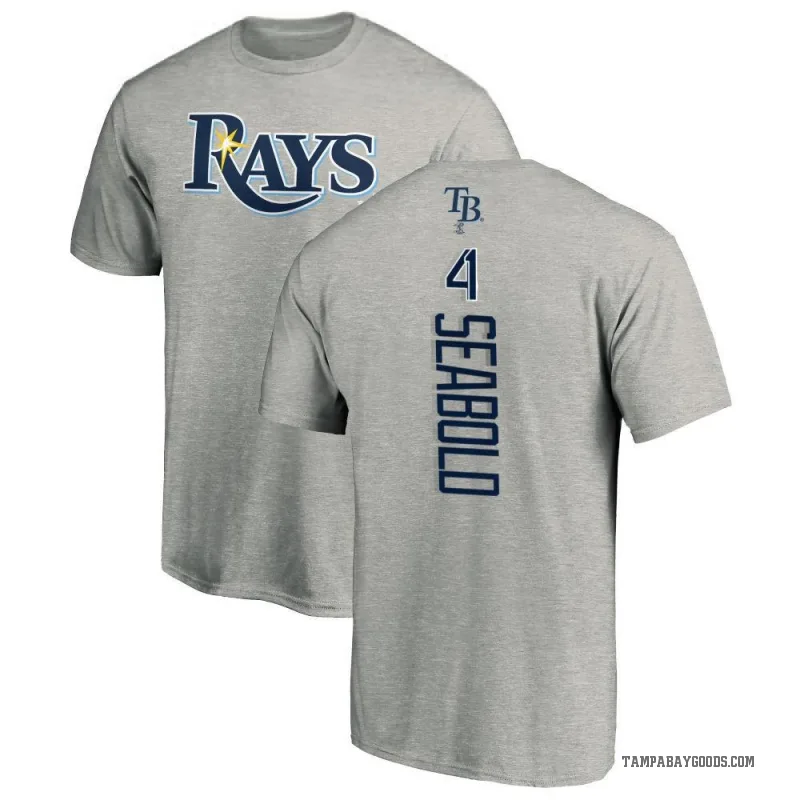 Connor Seabold Men's Ash Tampa Bay Rays Backer T-Shirt -