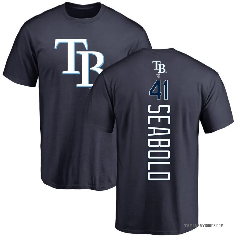 Connor Seabold Youth Navy Tampa Bay Rays Backer T-Shirt -