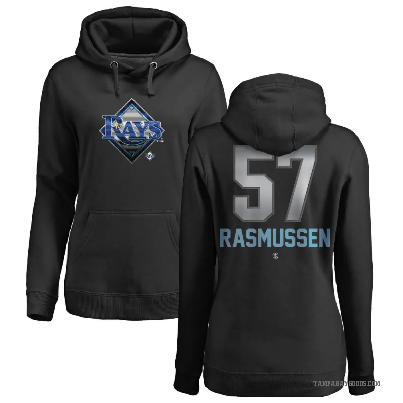 Drew Rasmussen Women's Black Tampa Bay Rays Branded Midnight Mascot Pullover Hoodie -