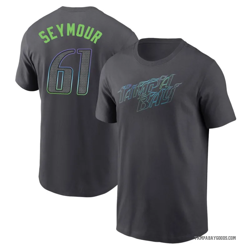 Ian Seymour Youth Charcoal Tampa Bay Rays 2024 City Connect T-Shirt