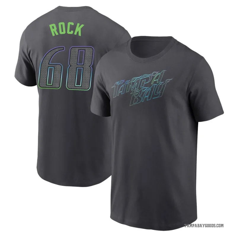 Joe Rock Men's Charcoal Tampa Bay Rays 2024 City Connect T-Shirt