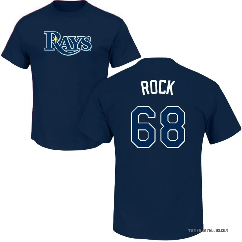 Joe Rock Youth Navy Tampa Bay Rays Roster T-Shirt -