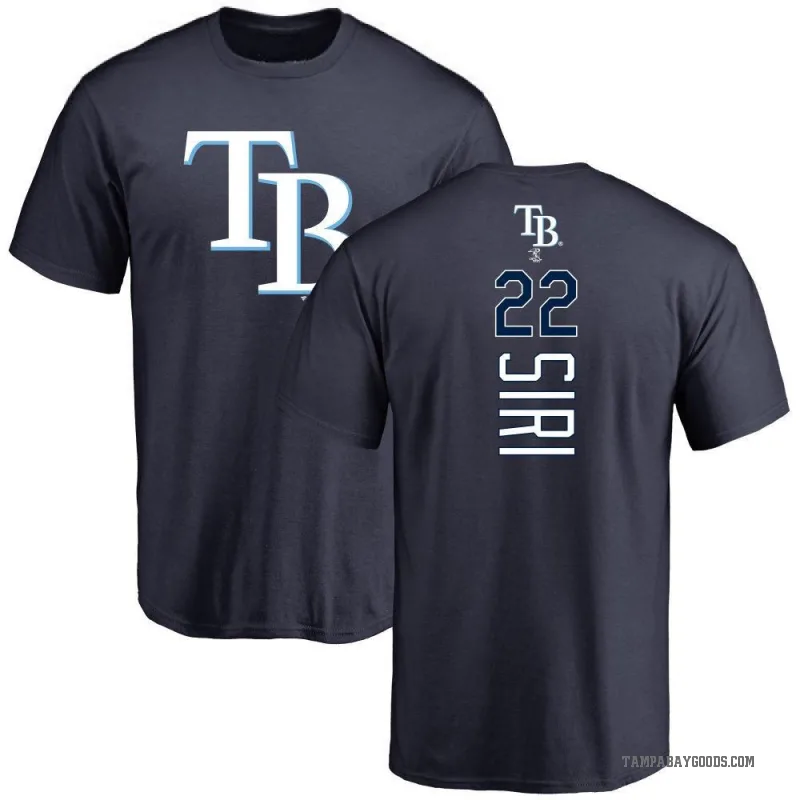 Jose Siri Men's Navy Tampa Bay Rays Backer T-Shirt -