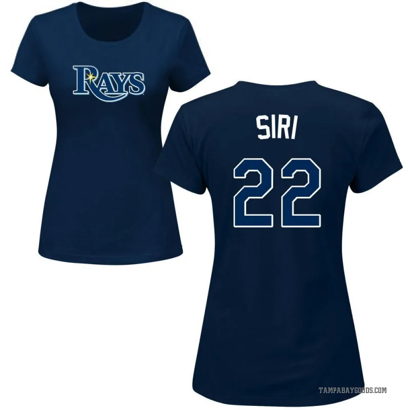 Jose Siri Women's Navy Tampa Bay Rays Roster T-Shirt -