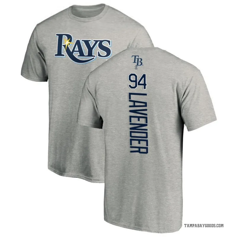 Nathan Lavender Men's Ash Tampa Bay Rays Backer T-Shirt -