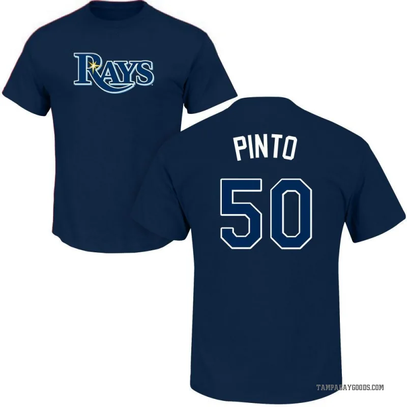 Rene Pinto Men's Navy Tampa Bay Rays Roster T-Shirt -