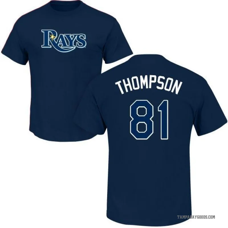 Ryan Thompson Men's Navy Tampa Bay Rays Roster T-Shirt -