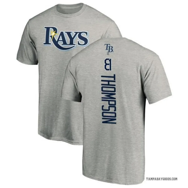 Ryan Thompson Youth Ash Tampa Bay Rays Backer T-Shirt -