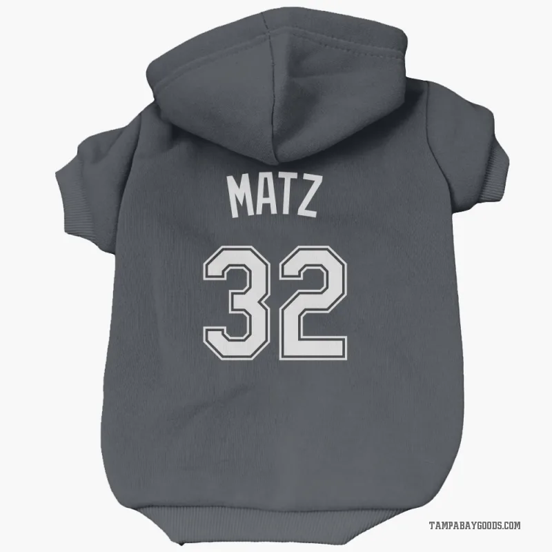 Steven Matz  Black Tampa Bay Rays  Cat & Dog Pet Hoodie