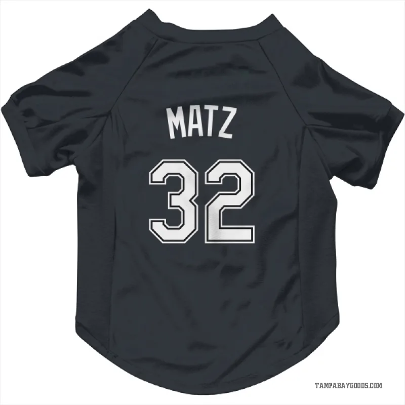 Steven Matz  Black Tampa Bay Rays  Cat & Dog Pet Jersey