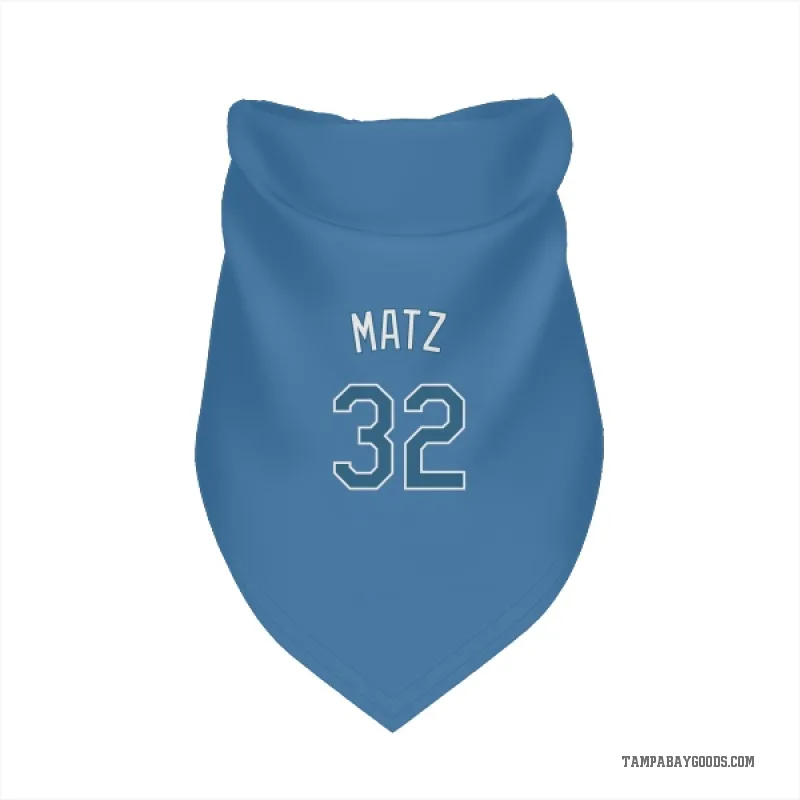 Steven Matz  Light Blue Tampa Bay Rays  Cat & Dog Pet Bandana