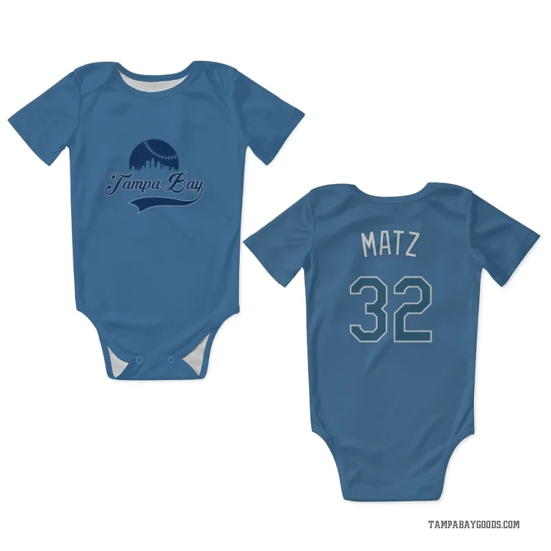 Steven Matz  Light Blue Tampa Bay Rays  Newborn & Infant Bodysuit