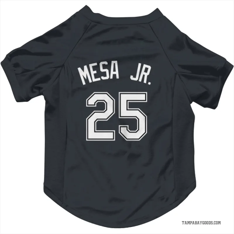 Victor Mesa Jr.  Black Tampa Bay Rays  Cat & Dog Pet Jersey