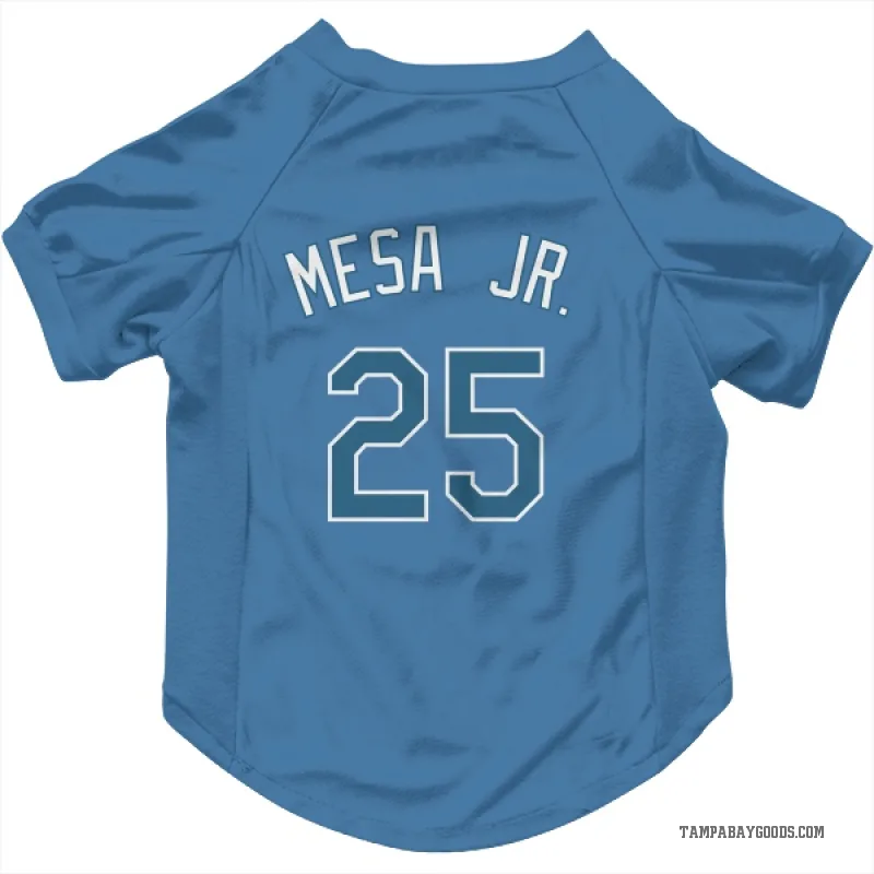 Victor Mesa Jr.  Light Blue Tampa Bay Rays  Cat & Dog Pet Jersey