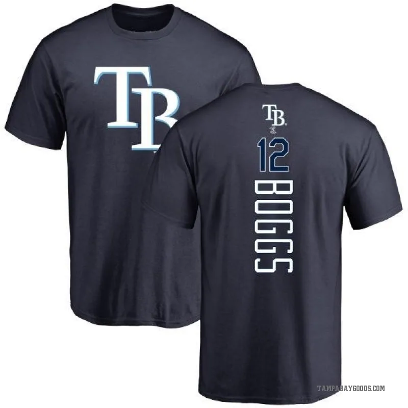 Wade Boggs Men's Navy Tampa Bay Rays Backer T-Shirt -