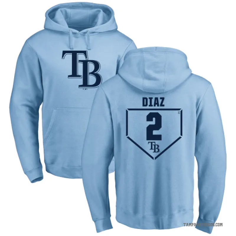 Yandy Diaz Men's LightBlue Tampa Bay Rays Branded RBI Pullover Hoodie - Light Blue