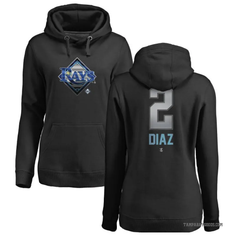 Yandy Diaz Women's Black Tampa Bay Rays Branded Midnight Mascot Pullover Hoodie -