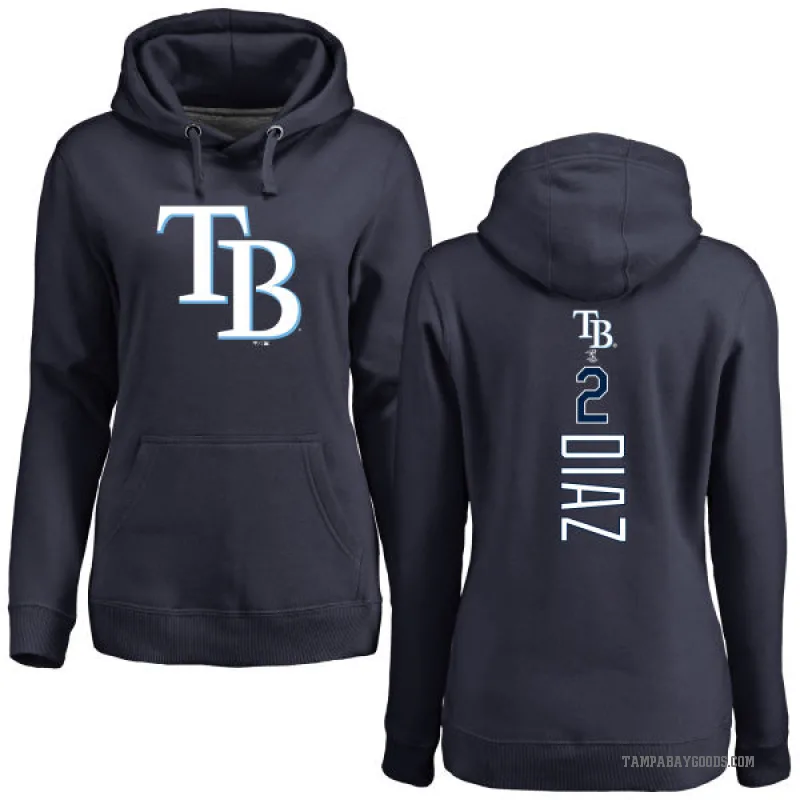 Yandy Diaz Women's Navy Tampa Bay Rays Backer Pullover Hoodie